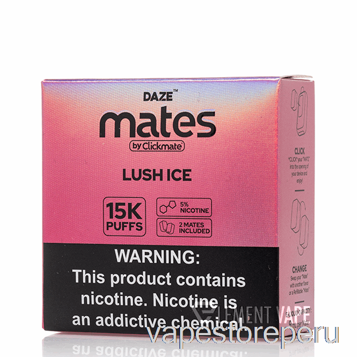Vape Smoke 7 Vainas Daze Mate Hielo Exuberante